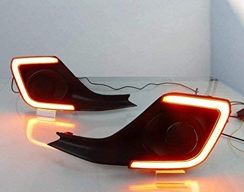 DRL bumber light with yellow turn signal