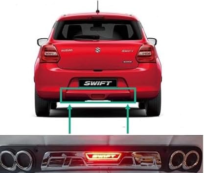 Car Rear Bumper Diffuser with Swift LED Light