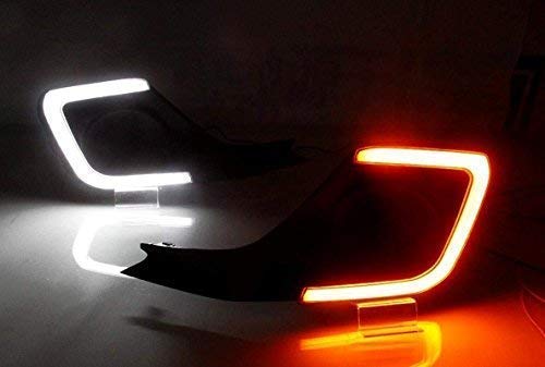 DRL bumber light with yellow turn signal