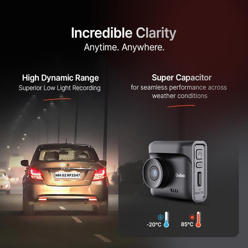 Qubo Car Dashcam Pro 2.7K by Hero Group