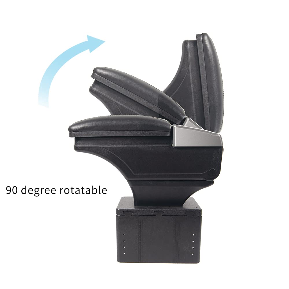 Oshotto PU Leather AR-01 Car Armrest Console Box