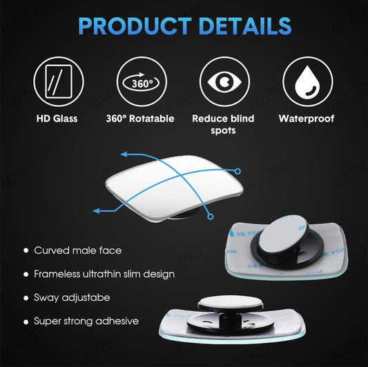 3R 360° Adjustable Blind Spot Mirror