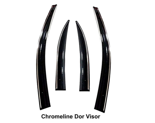 Fronx Door Visor (chrome line)