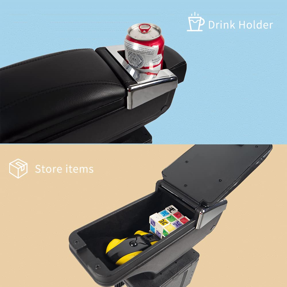 Oshotto PU Leather AR-01 Car Armrest Console Box