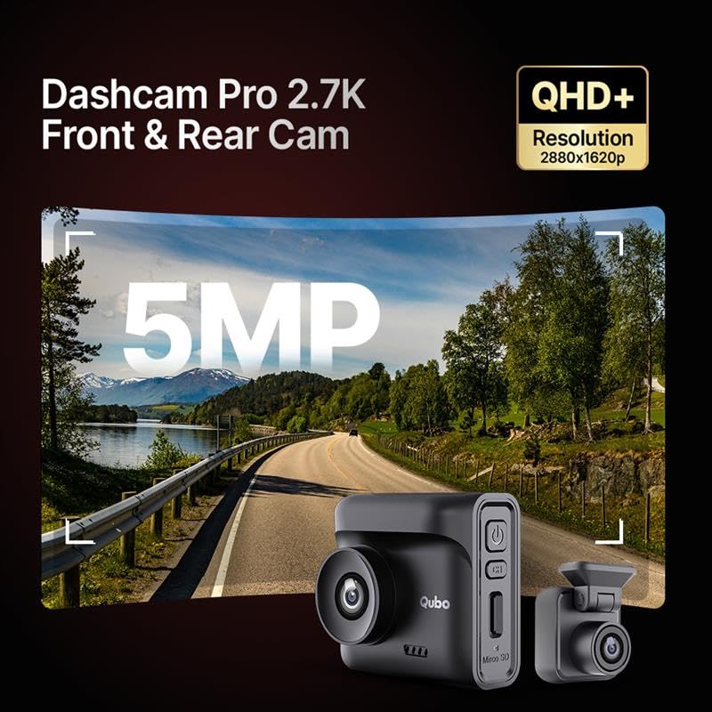 Qubo Car Dashcam Pro 2.7K by Hero Group