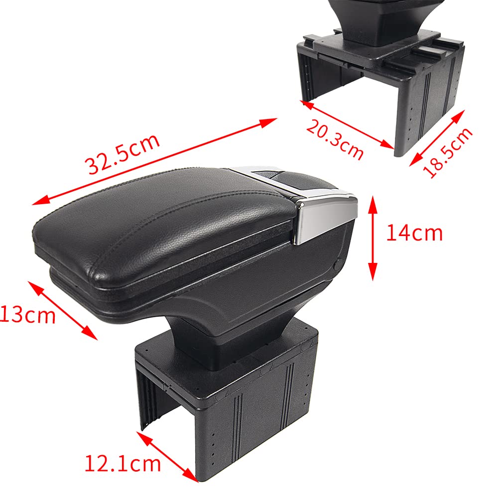 Oshotto PU Leather AR-01 Car Armrest Console Box