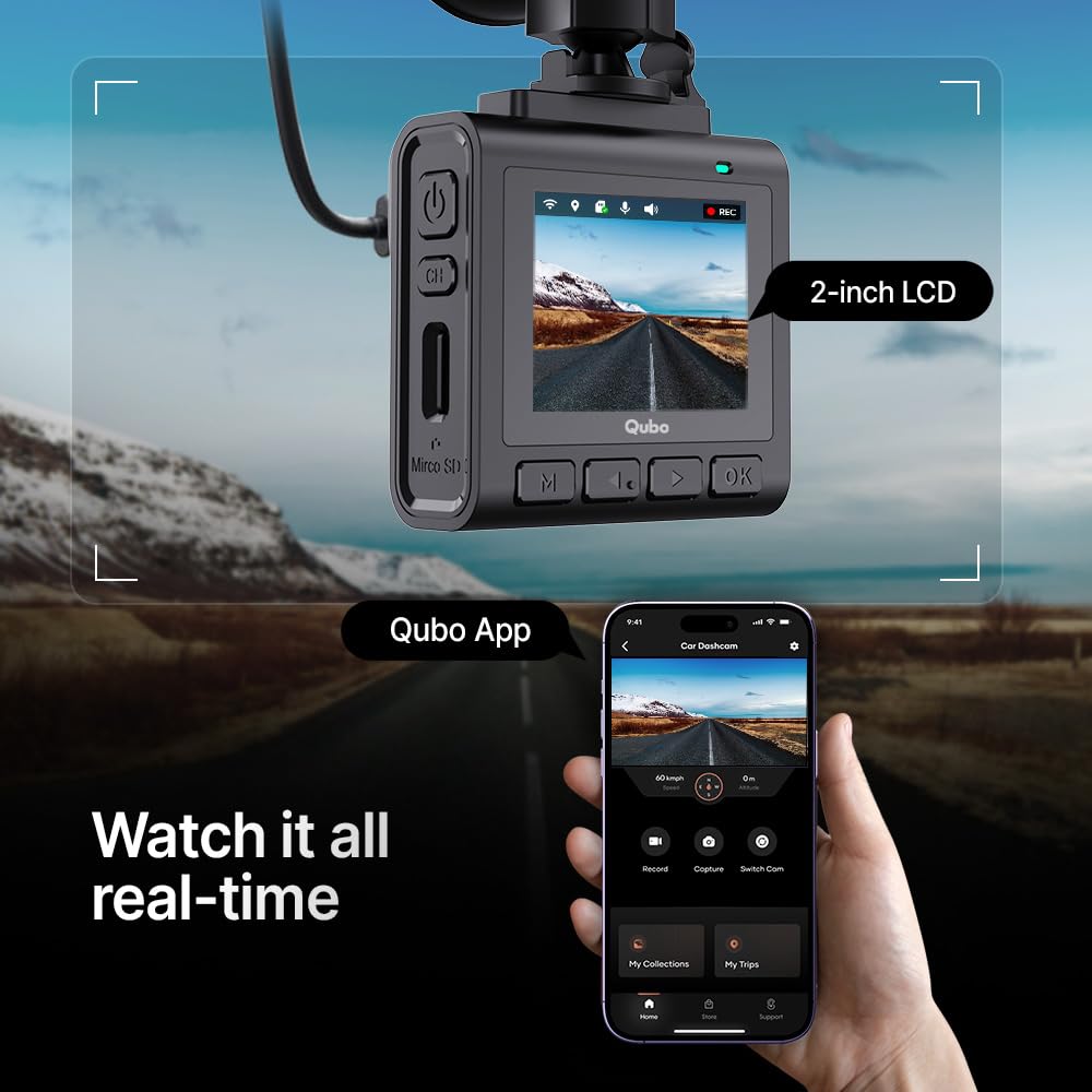 Qubo Car Dashcam Pro 2.7K by Hero Group