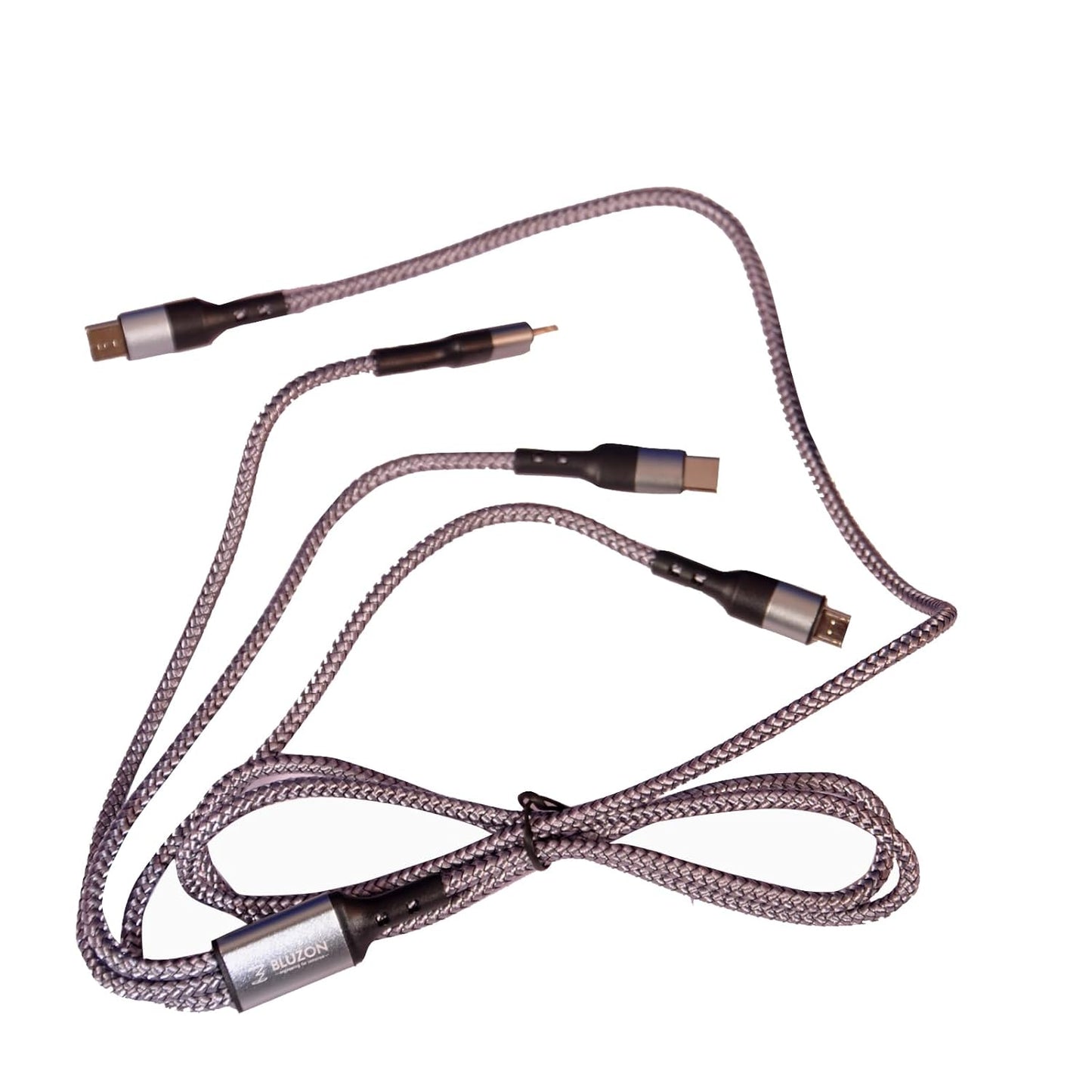 BLUZON Quick Car Charger 5.4A Super-fast with 3 in 1