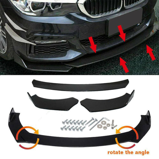 AUTO MT Universal JDM 3-pcs Front Bumper Splitter