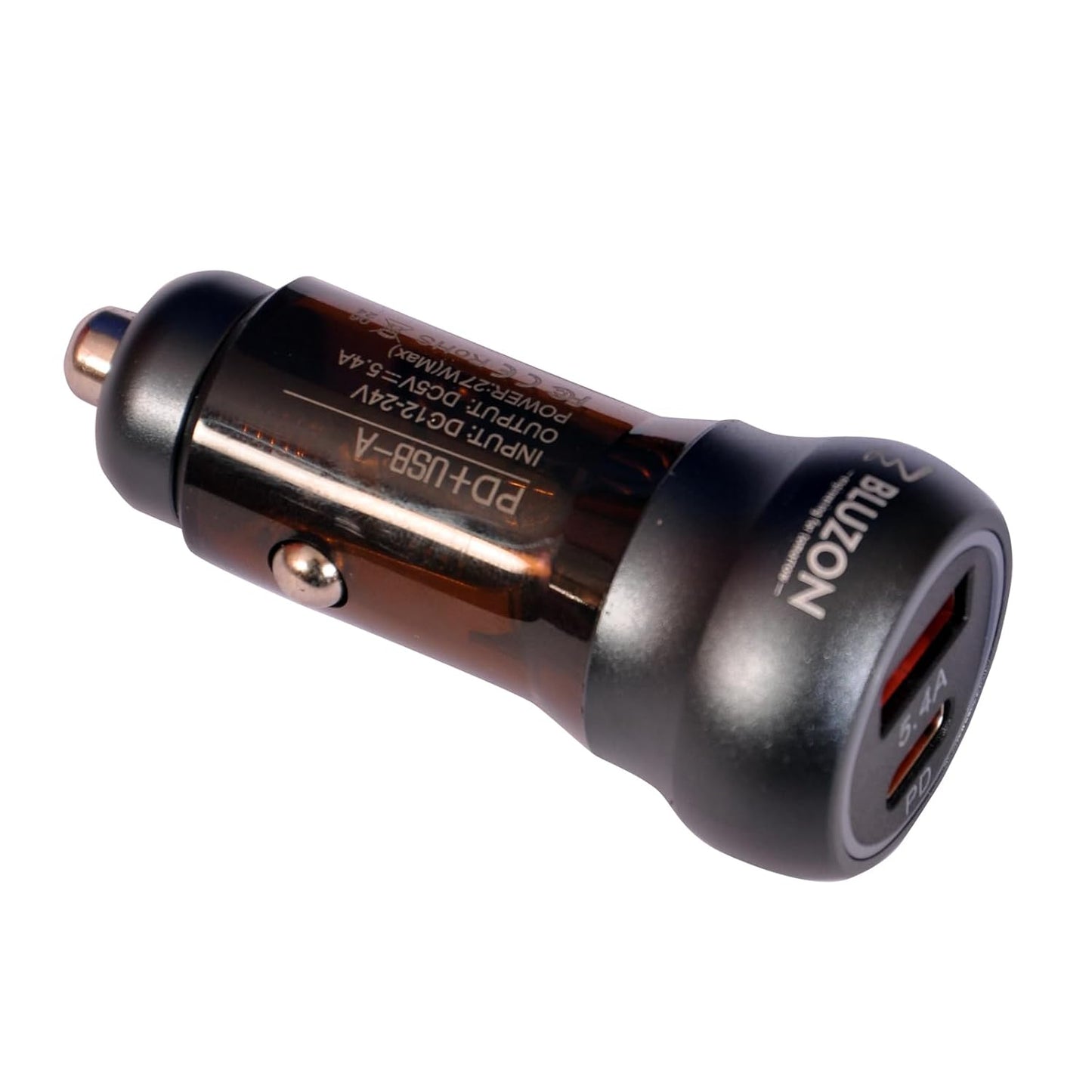 BLUZON Quick Car Charger 5.4A Super-fast with 3 in 1