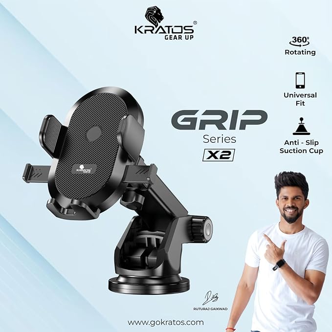 Kratos Grip X2 car Mobile Holder for Dashboard