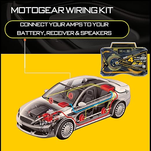 Motogear 4 Gauge Amplifier Wiring Kit