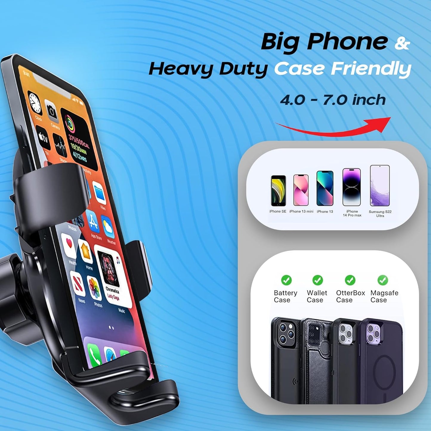 Kratos Grip X2 car Mobile Holder for Dashboard