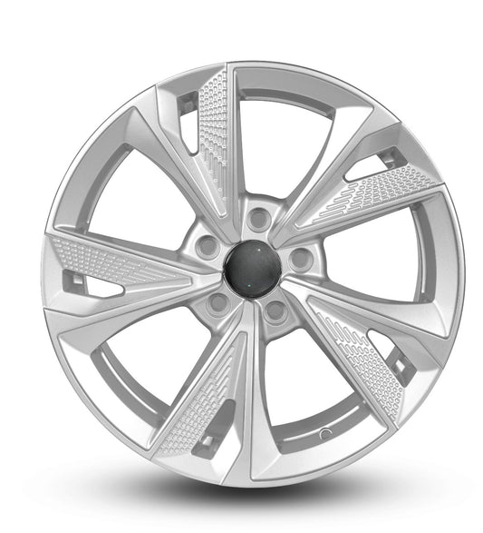 Car wheel rim on a white background