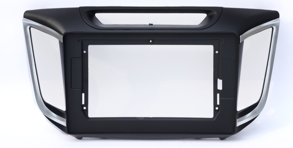 Car dashboard frame on a white background