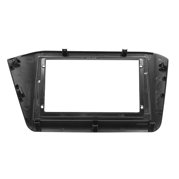 Car stereo dashboard frame on a white background