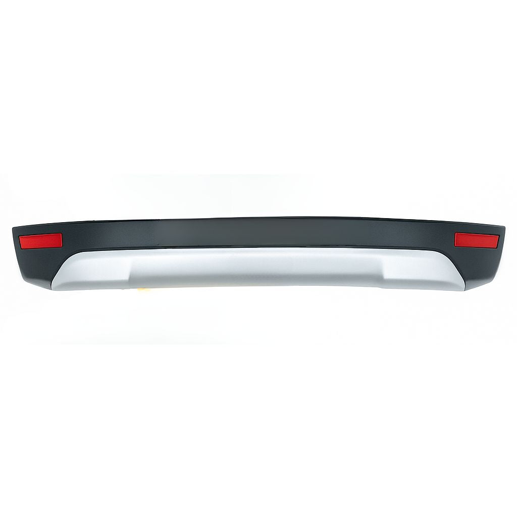 Car spoiler with red lights on a white background