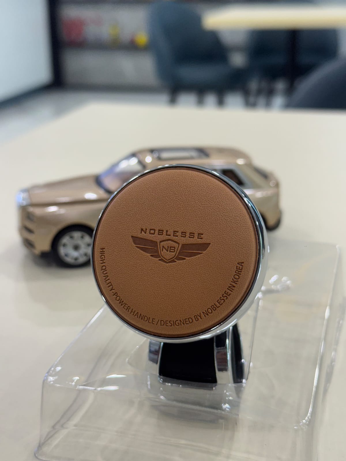 Nobless Leather PVC Car Steering Knob