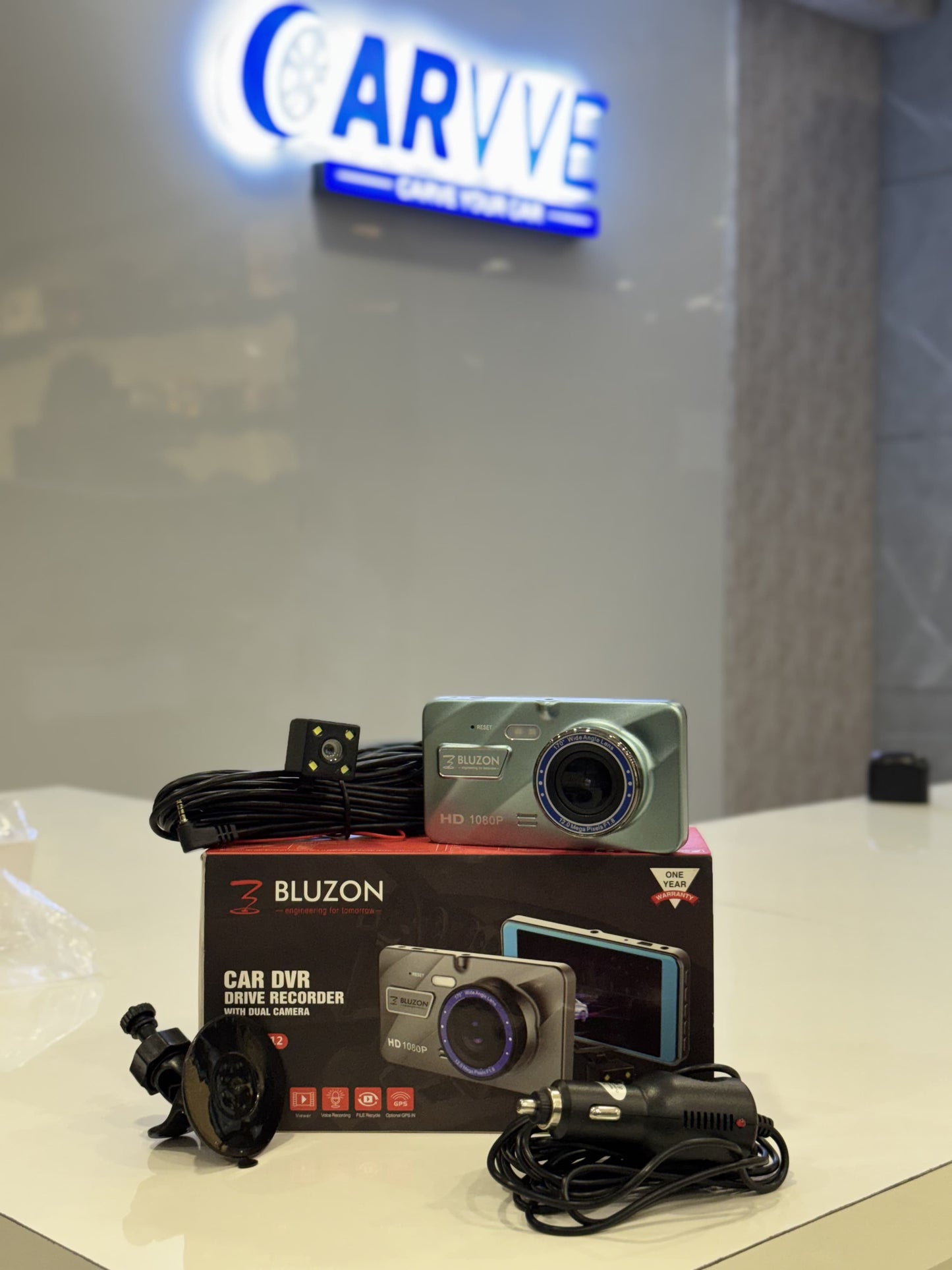 Bluzon Car DVR Drive Recorder with Dual Camera BO-DVR512