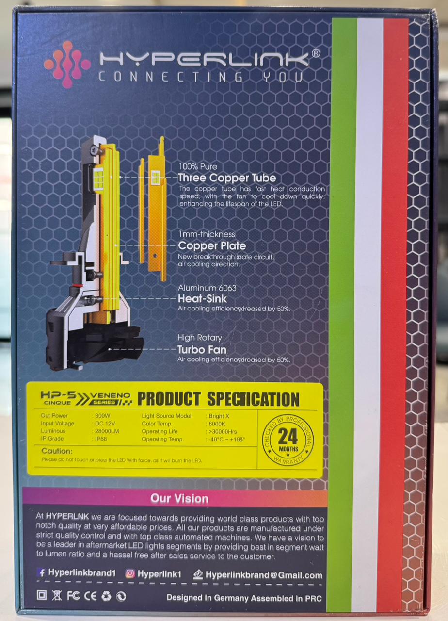 Hyperlink H7 300W LED Headlight