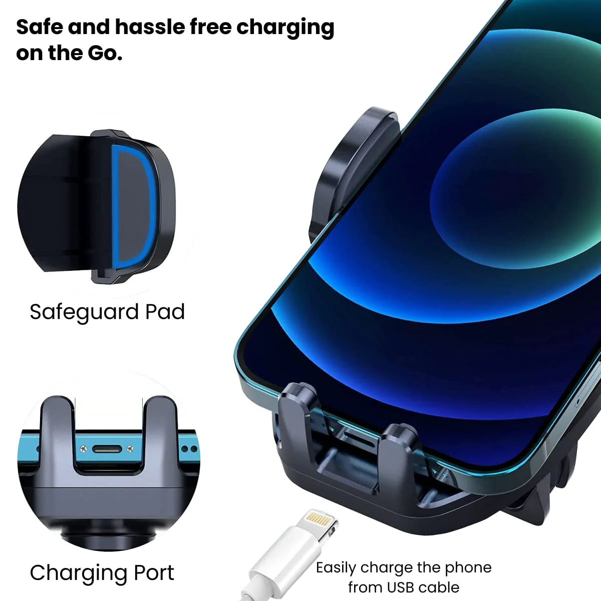 Portronics Mobile Holder Clamp M2