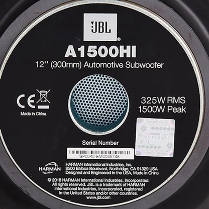 JBL SUB WOOFER 1500 WATT