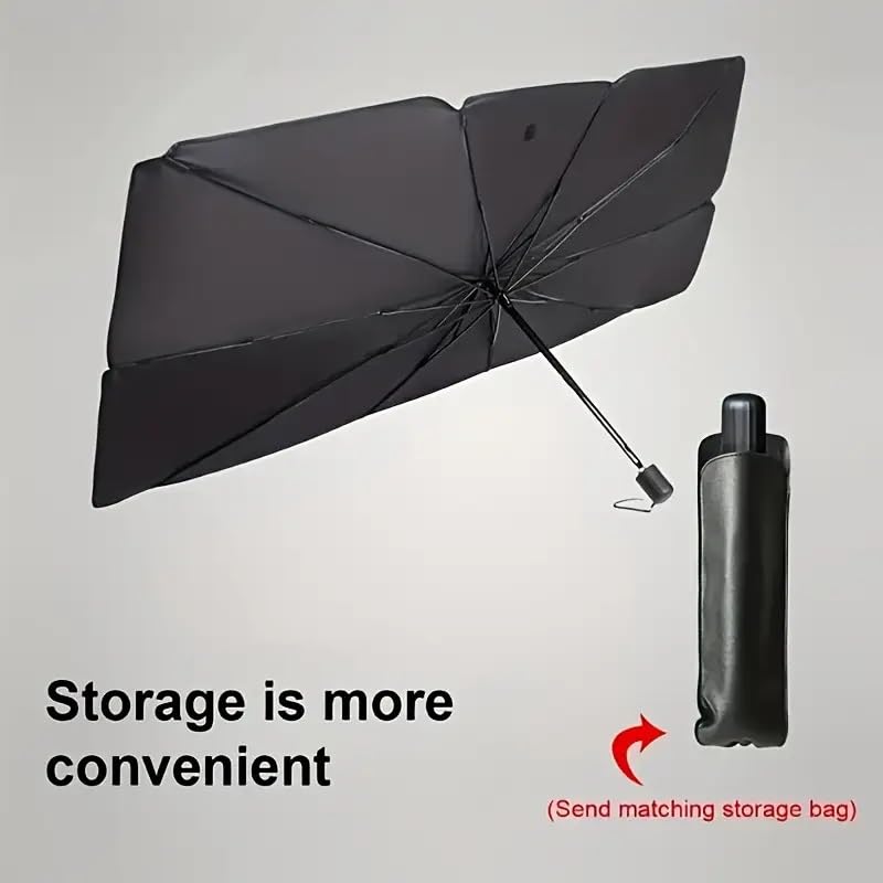 HSR Car Windshield Sun Shade Cover for Front Window with UV Protection, Foldable and Retractable Sun Visor Keeps Car Cool, Universal Fit (Size : 58 x 27 Inch)