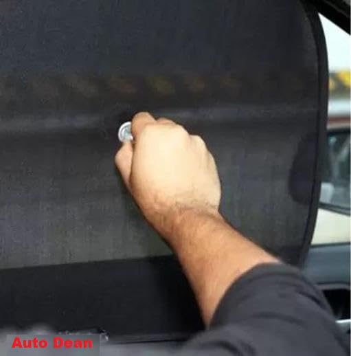 SGL Universal Car Curtains, GSM: 105, ZZ-Black, Pack of 4, Polyester