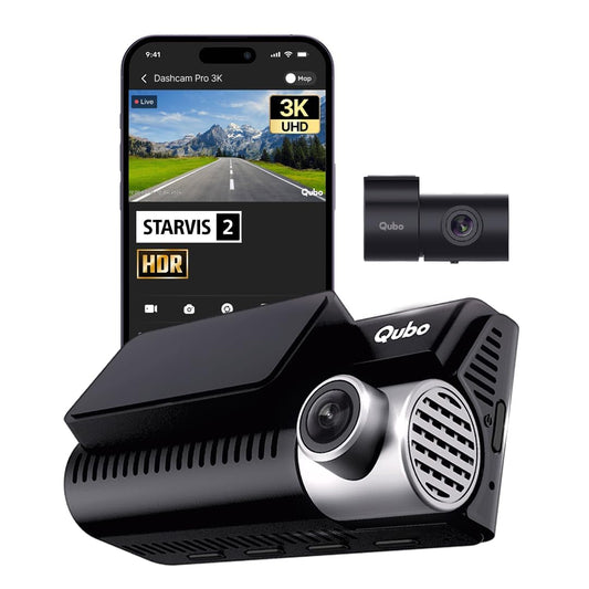 Qubo Car Dashcam Pro 3K with Sony STARVIS 2 IMX675 Sensor