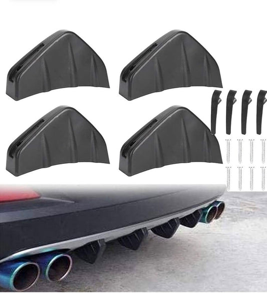 AUTO MT 4 PCS Car Rear Bumper Lip Spoiler