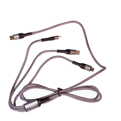 BLUZON Quick Car Charger 5.4A Super-fast with 3 in 1