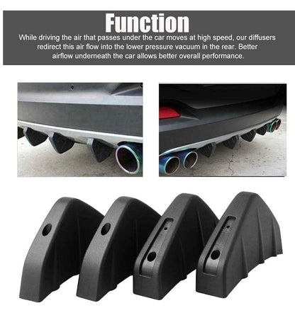 AUTO MT 4 PCS Car Rear Bumper Lip Spoiler