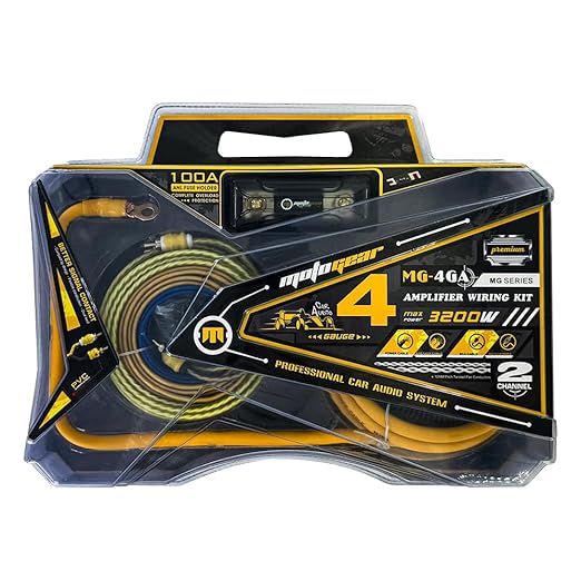 Motogear 4 Gauge Amplifier Wiring Kit