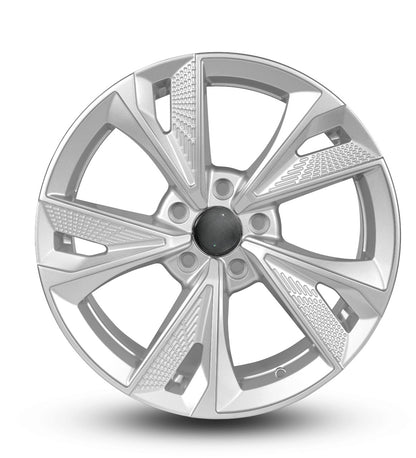 Car wheel rim on a white background