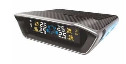 Car air freshener with digital display on a white background