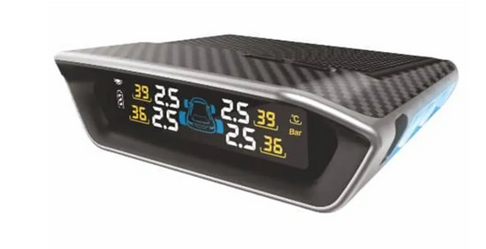 Car air freshener with digital display on a white background