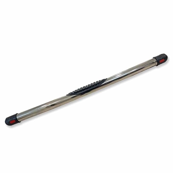 Telescopic pole with black and red accents on a white background