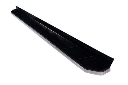 Black car running board on a white background