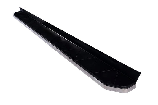 Black car running board on a white background