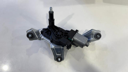 Car wiper motor on a white background