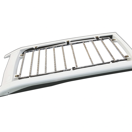 Car roof rack on a white background