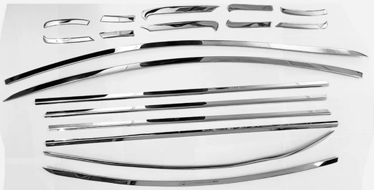 Chrome car grille on a white background