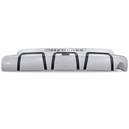 White car roof rack with 'HyCross' branding on a white background