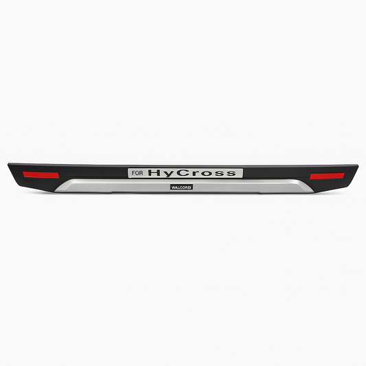Car bumper with 'HyCross' branding on a white background