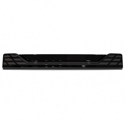 Black car door sill protector on a white background