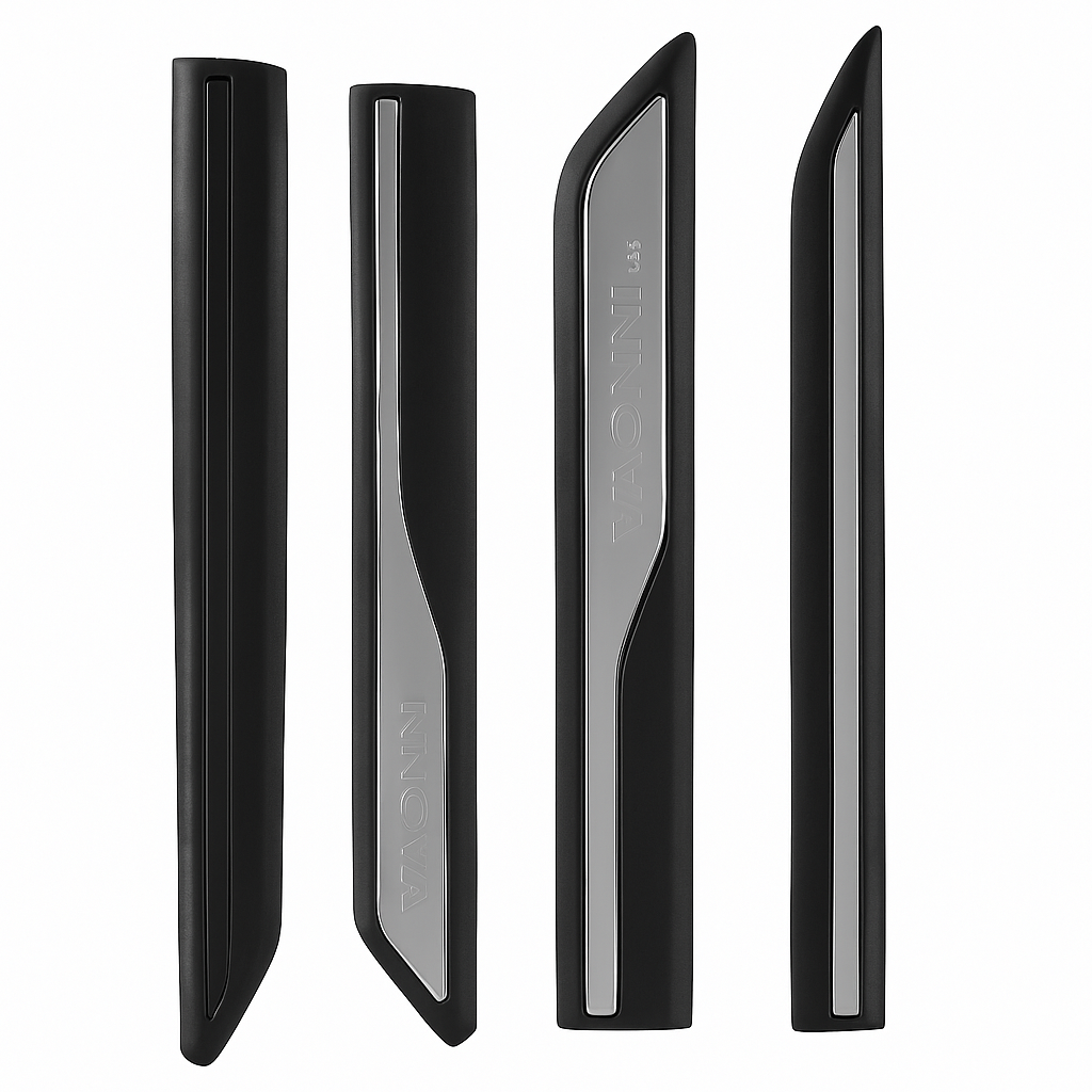 Set of black and gray nail clippers on a white background