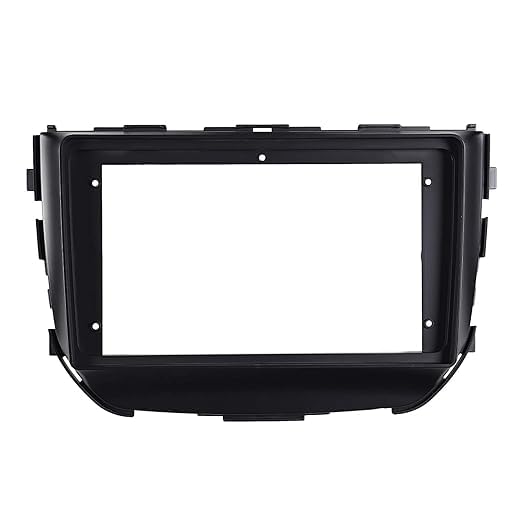 Car stereo dashboard frame on a white background