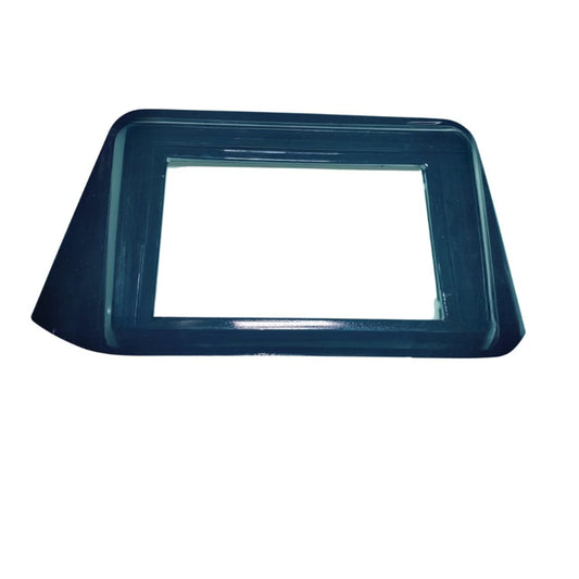 Teal plastic frame on a white background