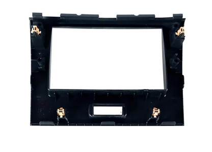 Black car stereo dashboard frame on a white background