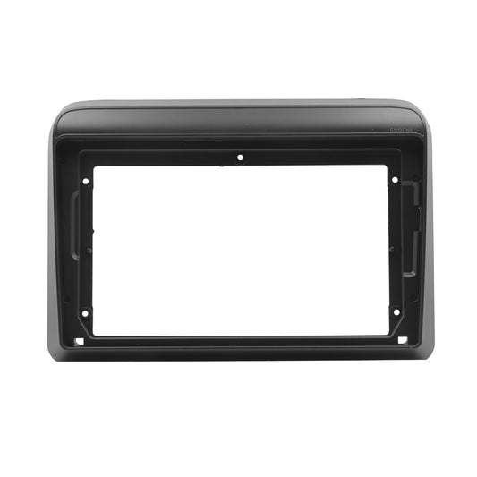 Black car audio stereo frame on a white background